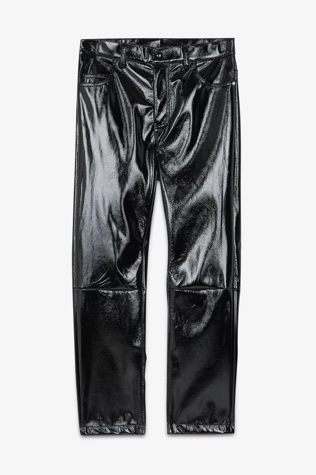 Trousers vinyl effect