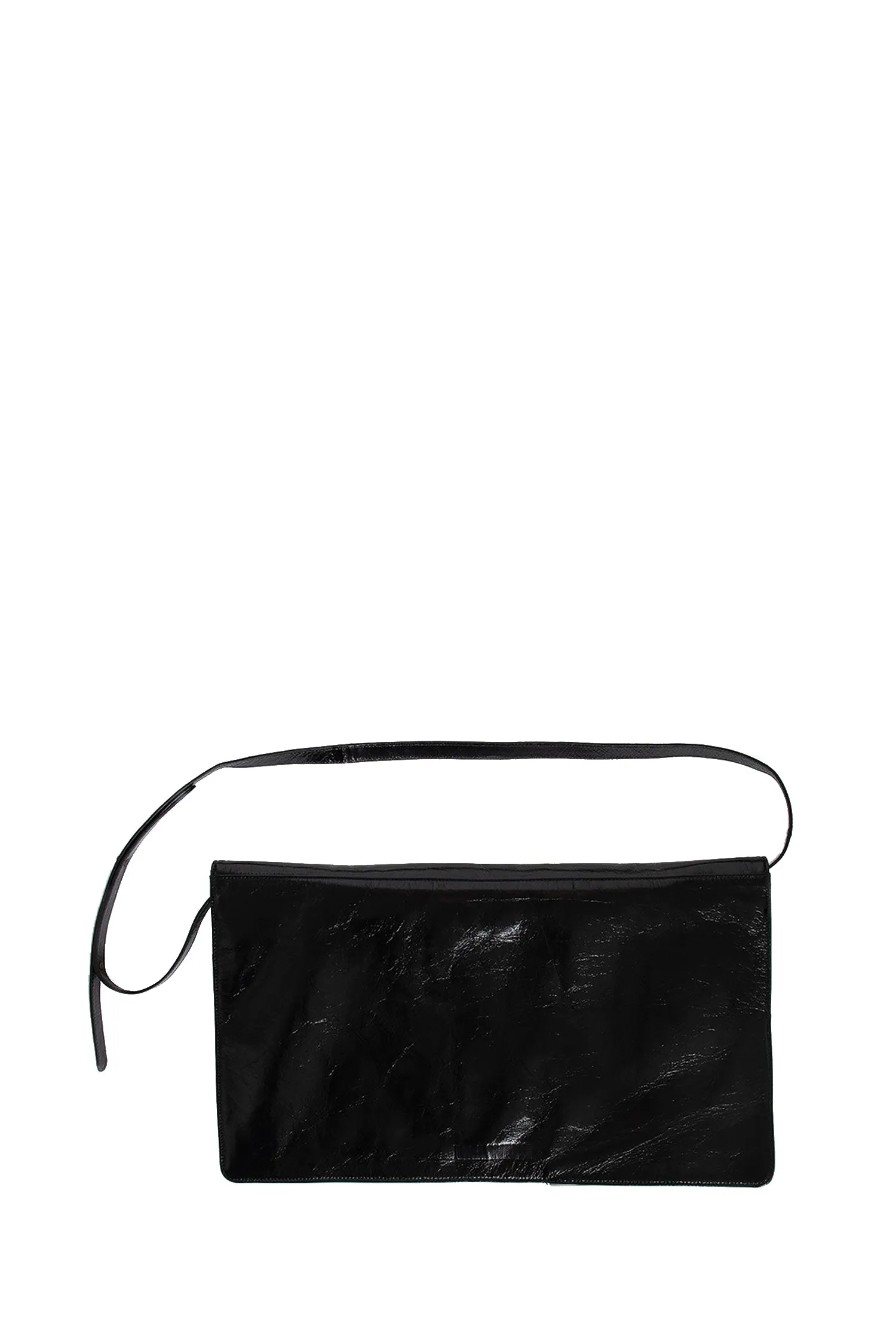 uma wang medium flat leather bag