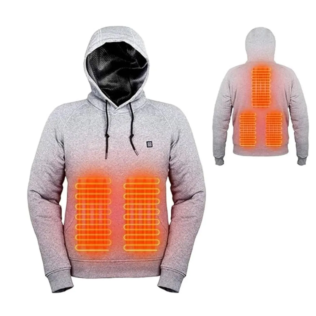 USB-Heated Pullover Hoodie (Requires Power Bank)