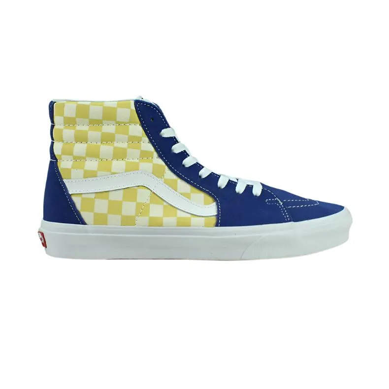 Vans BMX Checkerboard Sk8 Hi - Yellow / Blue exclusive at Remix