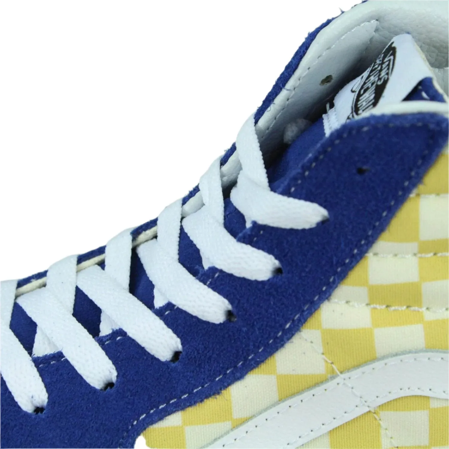 Vans BMX Checkerboard Sk8 Hi - Yellow / Blue exclusive at Remix