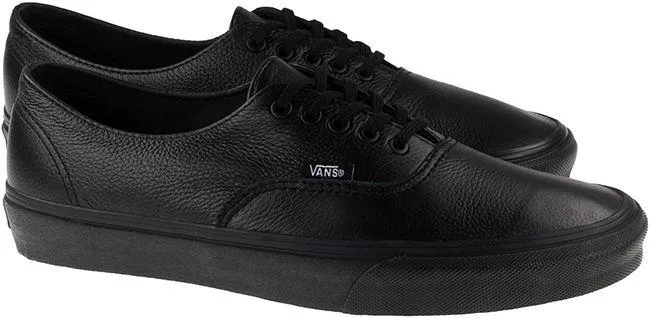 Vans Trainers Womens Authentic Decon Premium Leather Black Black