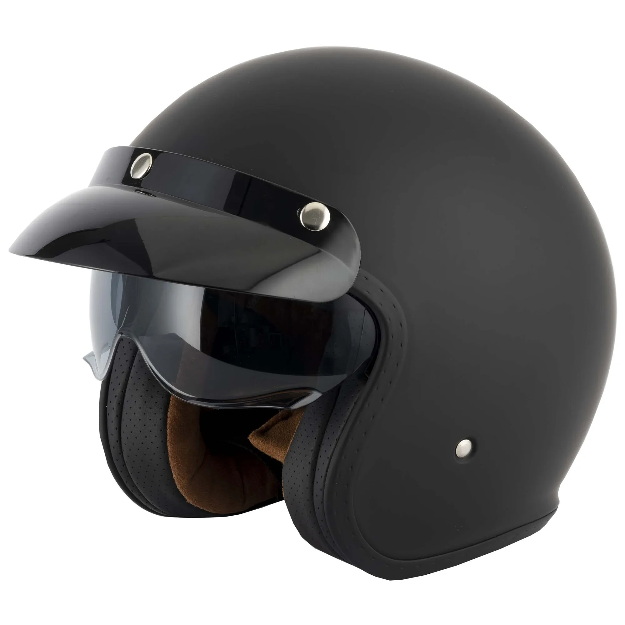 Vcan H589 Plain Helmet - Matt Black