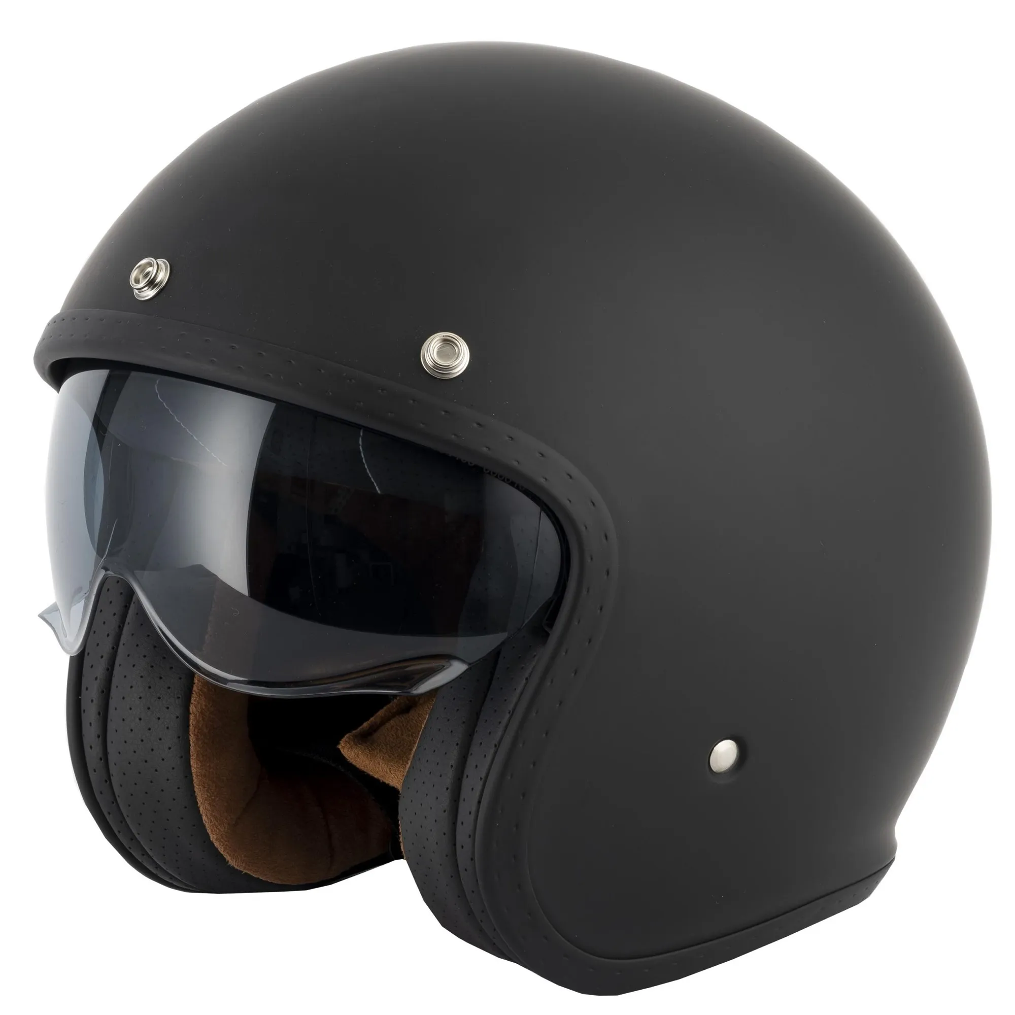 Vcan H589 Plain Helmet - Matt Black