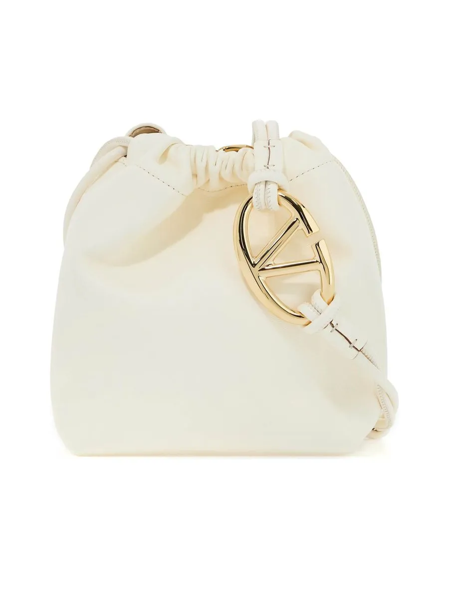 Vlogo Pouf Leather Mini Bucket Bag