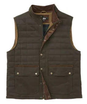 Westport Black Waxed Cotton Quilted Vest