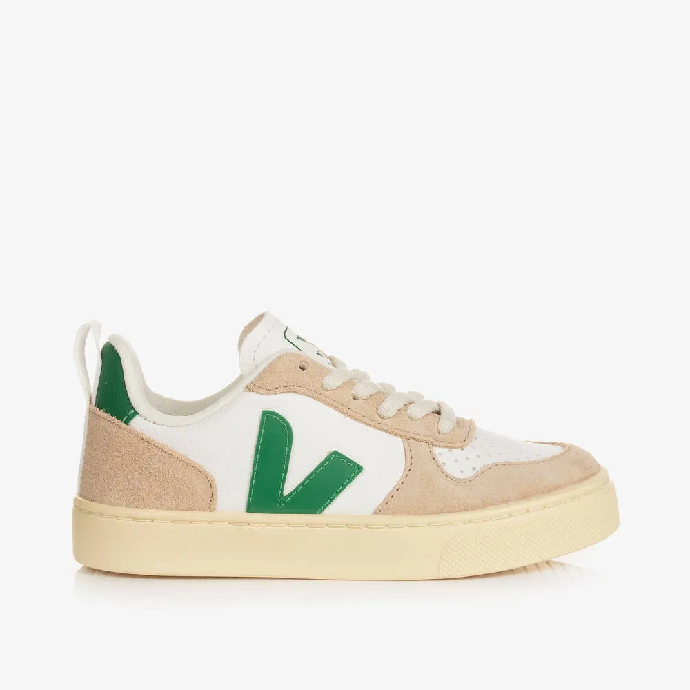 White & Green V-10 Trainers