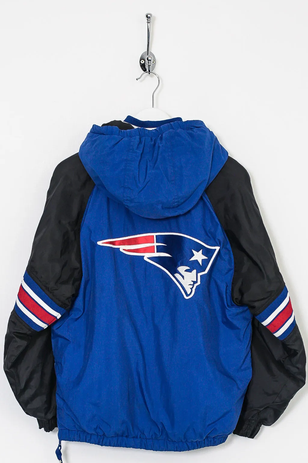 Womens 90s Starter NFL New England Patriots 1/4 Zip Padded Jacket (S)