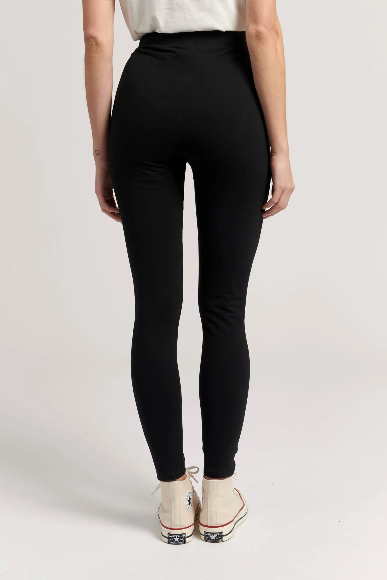 Womens Logo Leggings in Black