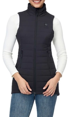 Women's Ororo Tribeca 4-Zone Heated Long Vest