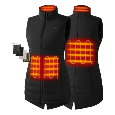 Women's Ororo Tribeca 4-Zone Heated Long Vest