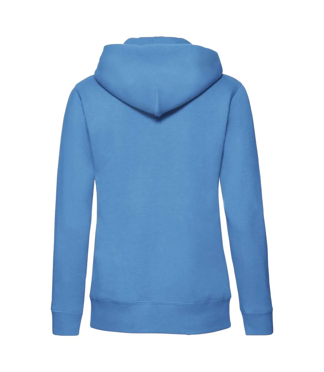 Womens/ladies lady fit full zip hoodie azure Fruit of the Loom