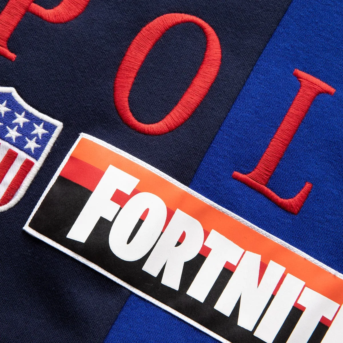 X FORTNITE STADIUM FLEECE HOODIE CRUISE NAVY MULTI | Bodega