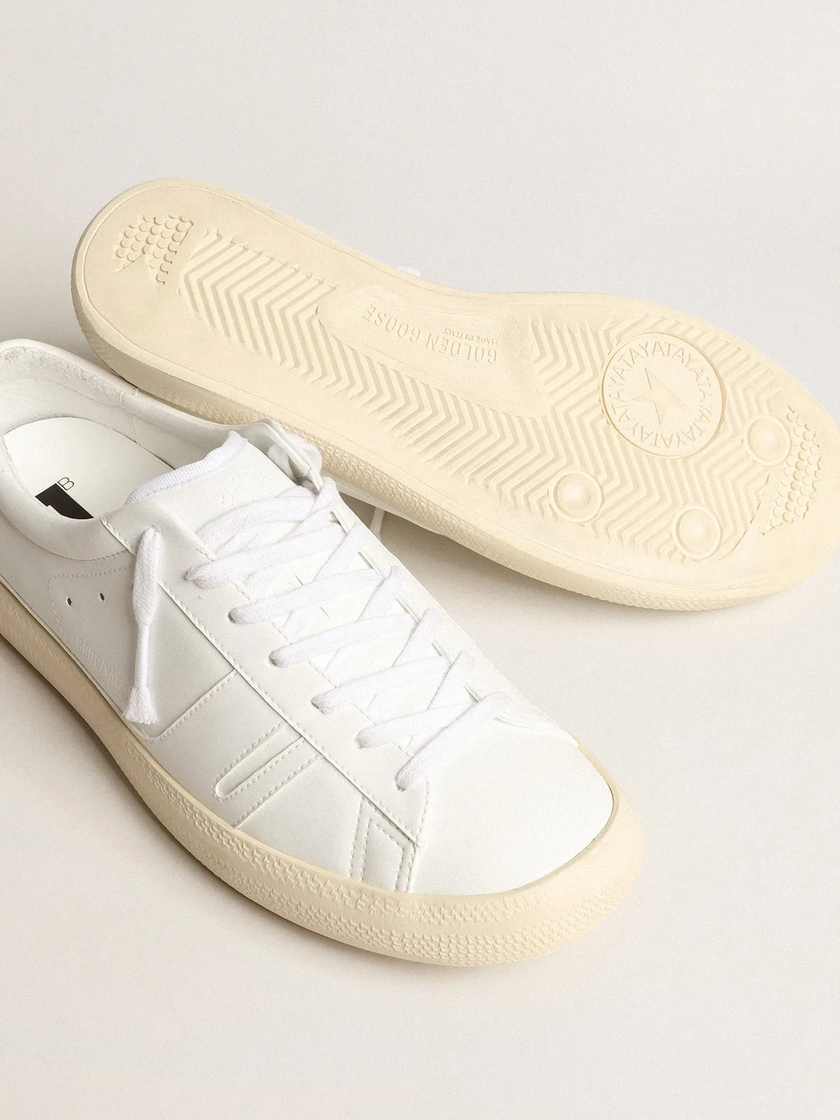 Yatay Model 1B sustainable sneakers with white bio-based upper and white Y